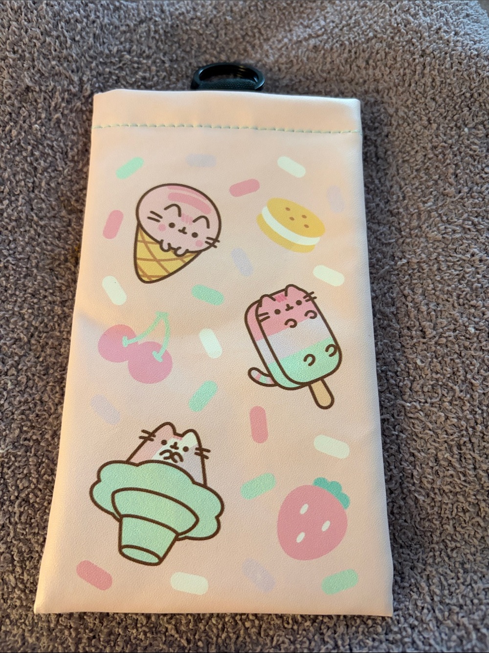 Pusheen Cute Pastel Cat Snack Sunglasses Case